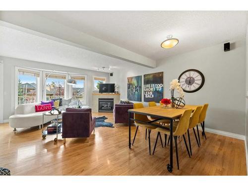 32 Patina Terrace Sw, Calgary, AB - Indoor With Fireplace