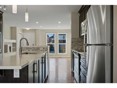 176 Auburn Meadows Boulevard Se, Calgary, AB - Indoor Photo Showing Kitchen With Stainless Steel Kitchen With Upgraded Kitchen