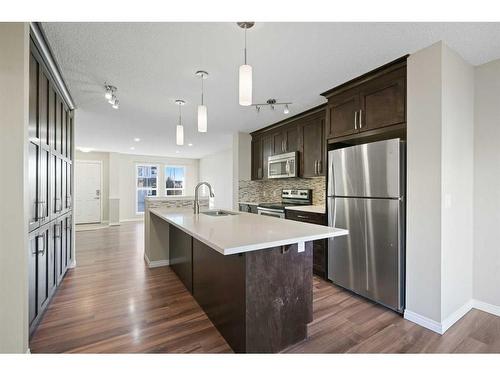 176 Auburn Meadows Boulevard Se, Calgary, AB - Indoor Photo Showing Kitchen With Stainless Steel Kitchen With Upgraded Kitchen