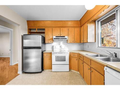 5211 Rundleview Road Ne, Calgary, AB - Indoor Photo Showing Kitchen With Double Sink