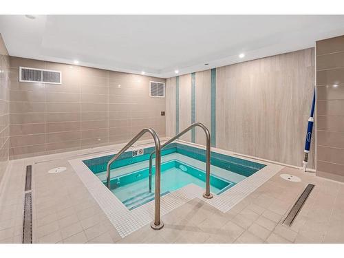 502-118 Waterfront Court Sw, Calgary, AB - Indoor Photo Showing Other Room With In Ground Pool