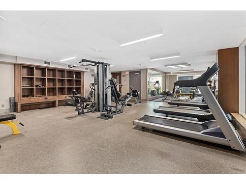 502-118 Waterfront Court Sw, Calgary, AB - Indoor Photo Showing Gym Room