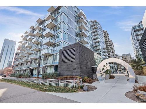 502-118 Waterfront Court Sw, Calgary, AB - Outdoor With Balcony With Facade