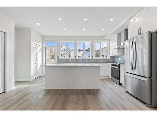 397 Cornerbrook Road Ne, Calgary, AB - Indoor Photo Showing Kitchen With Upgraded Kitchen