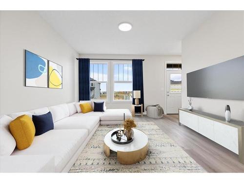 397 Cornerbrook Road Ne, Calgary, AB - Indoor Photo Showing Living Room