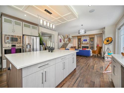 201 Kinniburgh Cove, Chestermere, AB - Indoor Photo Showing Kitchen With Upgraded Kitchen