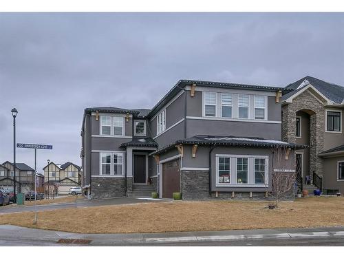 201 Kinniburgh Cove, Chestermere, AB - Outdoor With Facade