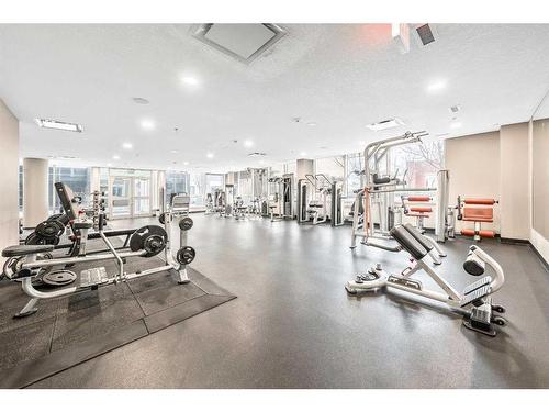 3205-211 13 Avenue Se, Calgary, AB - Indoor Photo Showing Gym Room