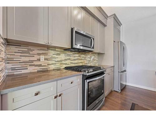 36 Savanna Lane Ne, Calgary, AB - Indoor Photo Showing Kitchen With Stainless Steel Kitchen With Upgraded Kitchen