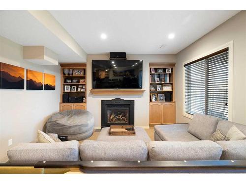 198 Royal Birkdale Crescent Nw, Calgary, AB - Indoor Photo Showing Living Room With Fireplace