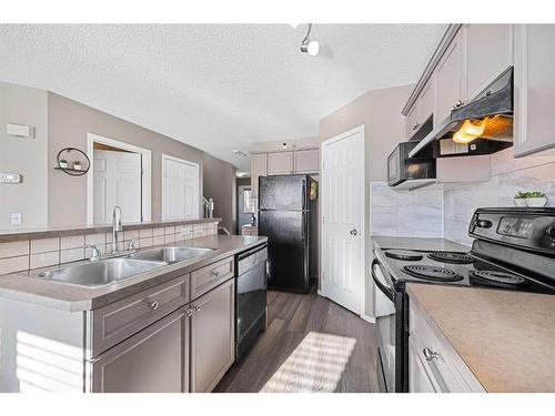 245 Evermeadow Avenue Sw, Calgary, AB - Indoor Photo Showing Kitchen With Double Sink