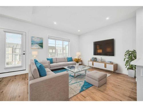 661 Savanna Boulevard Ne, Calgary, AB - Indoor Photo Showing Living Room