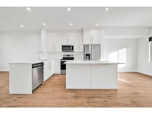 661 Savanna Boulevard Ne, Calgary, AB - Indoor Photo Showing Kitchen With Stainless Steel Kitchen With Upgraded Kitchen