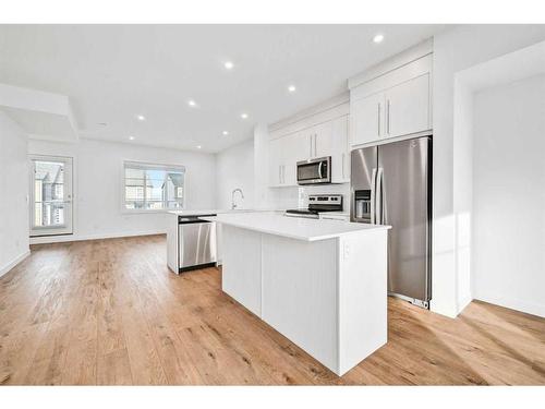 661 Savanna Boulevard Ne, Calgary, AB - Indoor Photo Showing Kitchen With Stainless Steel Kitchen With Upgraded Kitchen