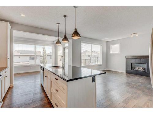 118 Panora Court Nw, Calgary, AB - Indoor With Fireplace