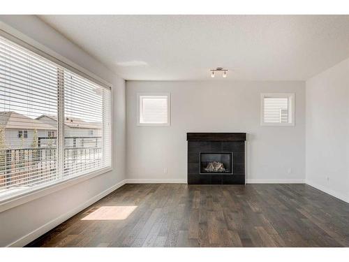 118 Panora Court Nw, Calgary, AB - Indoor Photo Showing Living Room With Fireplace