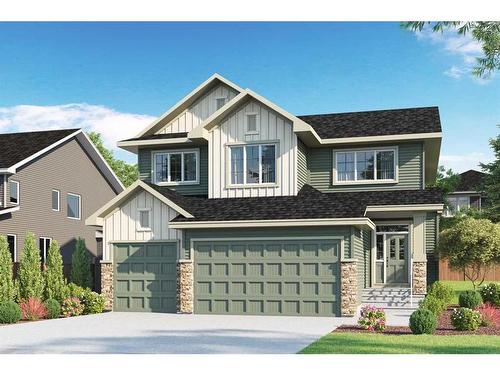 424 Dawson Circle Ne, Chestermere, AB - Outdoor With Facade