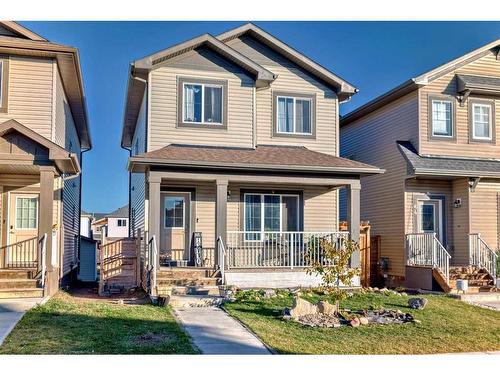 60 Reunion Loop Nw, Airdrie, AB - Outdoor With Deck Patio Veranda With Facade