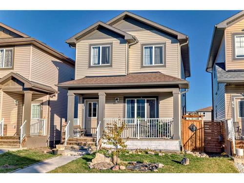 60 Reunion Loop Nw, Airdrie, AB - Outdoor With Deck Patio Veranda With Facade