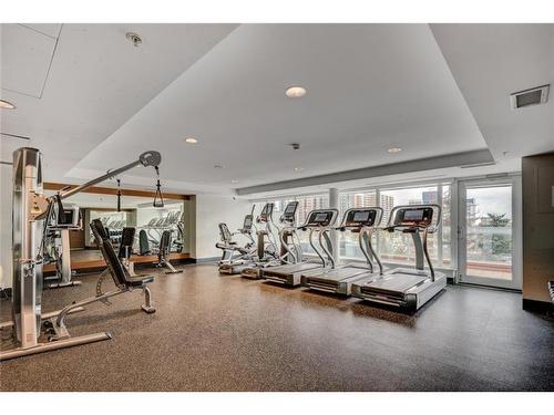 906-510 6 Avenue Se, Calgary, AB - Indoor Photo Showing Gym Room