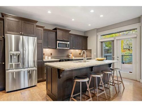 34 Cranarch Circle Se, Calgary, AB - Indoor Photo Showing Kitchen With Stainless Steel Kitchen With Upgraded Kitchen