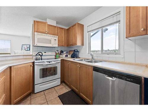 1426-60 Panatella Street Nw, Calgary, AB - Indoor Photo Showing Kitchen With Double Sink