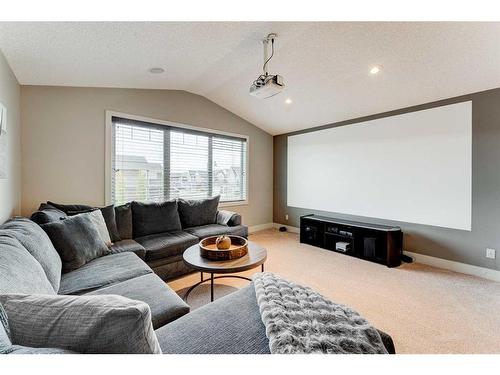 222 Aspen Stone Way Sw, Calgary, AB - Indoor Photo Showing Living Room