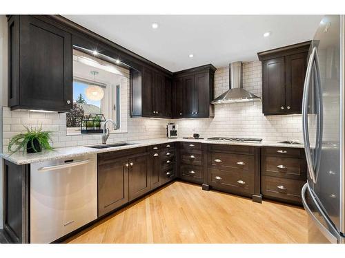 71 Edcath Road Nw, Calgary, AB - Indoor Photo Showing Kitchen With Stainless Steel Kitchen With Upgraded Kitchen