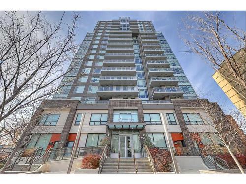 1708-1501 6 Street Sw, Calgary, AB - Outdoor With Balcony With Facade