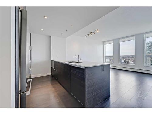 1708-1501 6 Street Sw, Calgary, AB - Indoor Photo Showing Kitchen