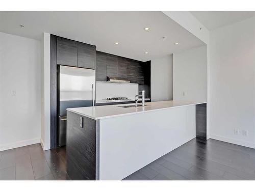 1708-1501 6 Street Sw, Calgary, AB - Indoor Photo Showing Kitchen