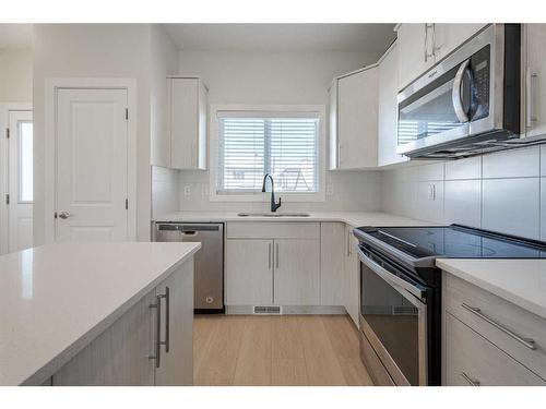 80 Cornerbrook Gate Ne, Calgary, AB - Indoor Photo Showing Kitchen With Upgraded Kitchen