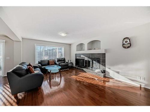 316 Panora Close Nw, Calgary, AB - Indoor Photo Showing Living Room With Fireplace