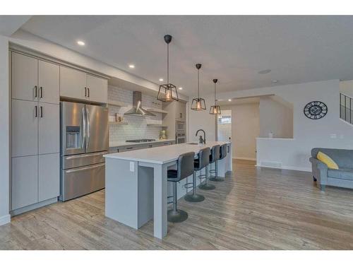 99 Legacy Glen Terrace Se, Calgary, AB - Indoor Photo Showing Kitchen With Stainless Steel Kitchen With Upgraded Kitchen