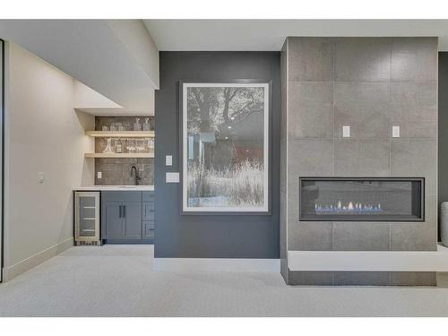 703 Green Haven Place, Rural Foothills County, AB - Indoor With Fireplace