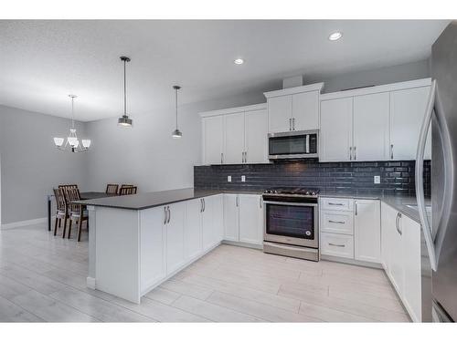 842 Cornerstone Way Ne, Calgary, AB - Indoor Photo Showing Kitchen With Upgraded Kitchen