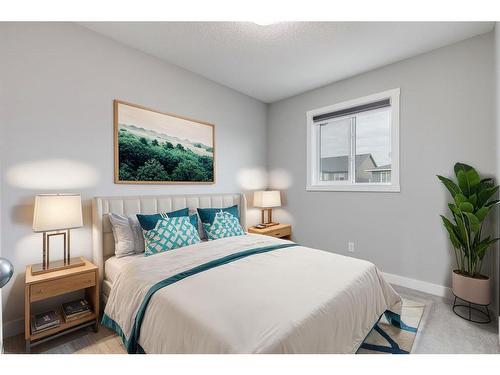 842 Cornerstone Way Ne, Calgary, AB - Indoor Photo Showing Bedroom