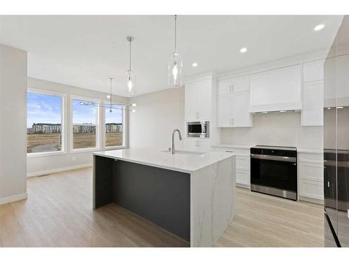 329 Copperhead Way Se, Calgary, AB - Indoor Photo Showing Kitchen With Upgraded Kitchen