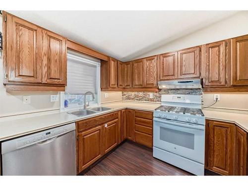 127 Sunmills Place Se, Calgary, AB - Indoor Photo Showing Kitchen With Double Sink