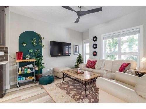 295 Silverado Plains Park Sw, Calgary, AB - Indoor Photo Showing Living Room