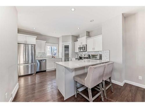 2668 Kings Heights Gate Se, Airdrie, AB - Indoor Photo Showing Kitchen With Stainless Steel Kitchen With Upgraded Kitchen