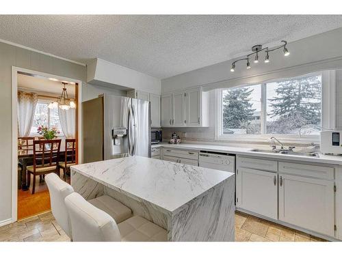 297 Queen Tamara Way Se, Calgary, AB - Indoor Photo Showing Kitchen With Double Sink