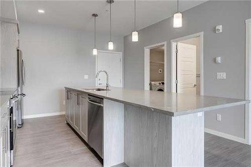 113-4150 Seton Drive Se, Calgary, AB - Indoor Photo Showing Kitchen With Upgraded Kitchen