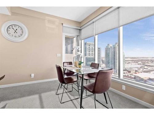 2502-1320 1 Street Se, Calgary, AB - Indoor Photo Showing Dining Room