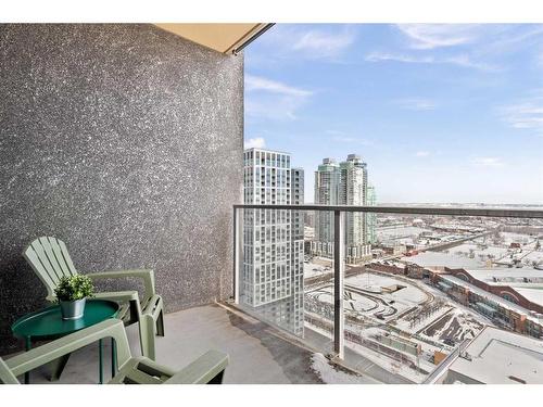 2502-1320 1 Street Se, Calgary, AB - Outdoor With Balcony With View