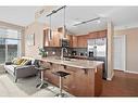 2502-1320 1 Street Se, Calgary, AB  - Indoor Photo Showing Kitchen With Double Sink 