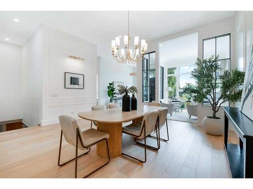 116 Malibou Road Sw, Calgary, AB - Indoor Photo Showing Dining Room