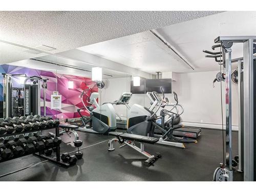 225-510 Edmonton Trail Ne, Calgary, AB - Indoor Photo Showing Gym Room