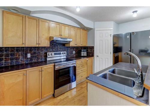 18 Covewood Circle Ne, Calgary, AB - Indoor Photo Showing Kitchen With Double Sink