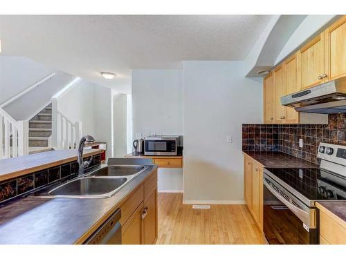 18 Covewood Circle Ne, Calgary, AB - Indoor Photo Showing Kitchen With Double Sink